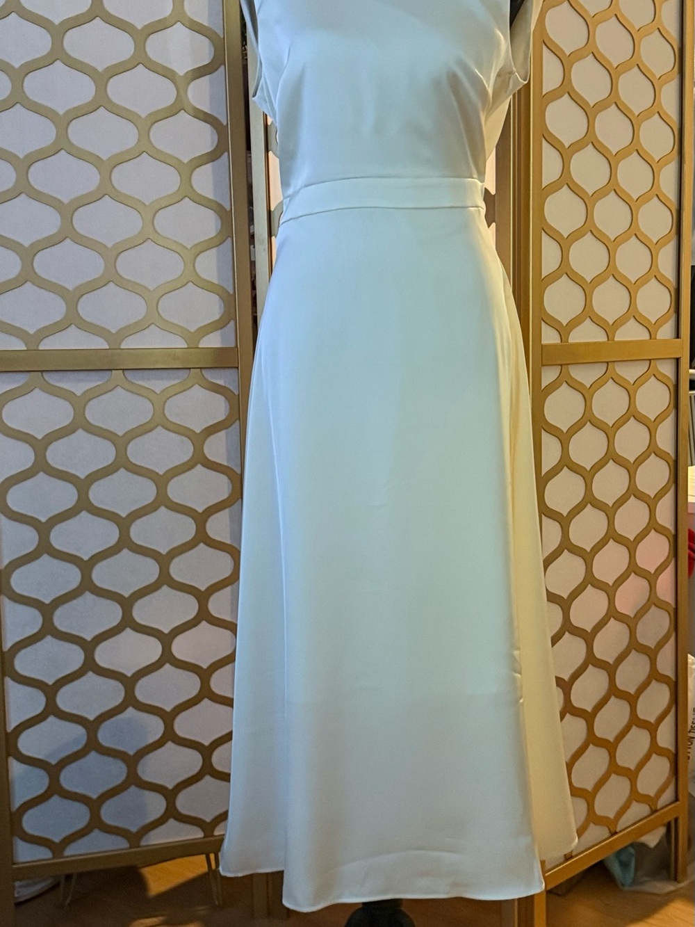 RIHOAS Cream Maxi A-Line Dress